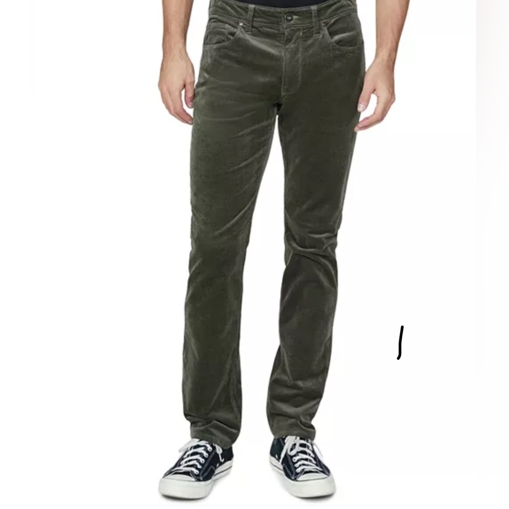 PAIGE Men's Corduroy Pants in Forest Green